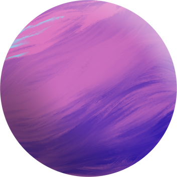 Purple planet illustration